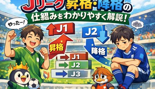 Jリーグ昇格・降格の仕組みをわかりやすく解説