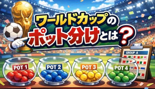 ワールドカップのポット分けとは？日本代表の歴代ポット分け履歴
