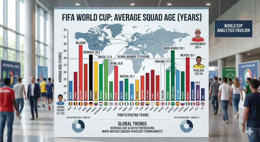 ワールドカップ出場国の平均年齢