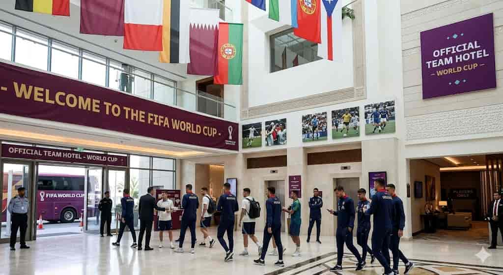 ワールドカップ出場国が泊まるホテル