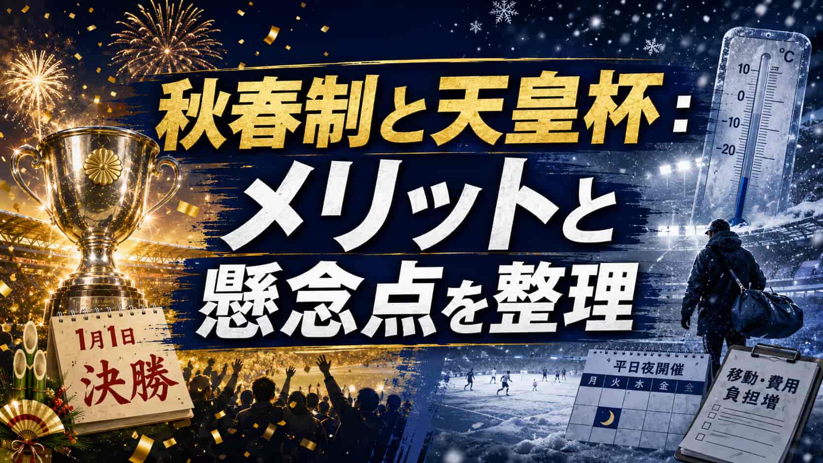 秋春制と天皇杯：メリットと懸念点を整理