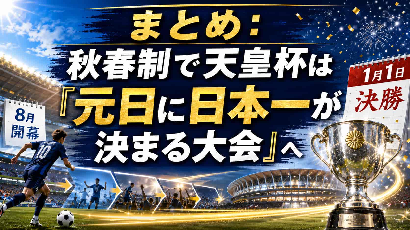 まとめ：秋春制で天皇杯は「元日に日本一が決まる大会」へ