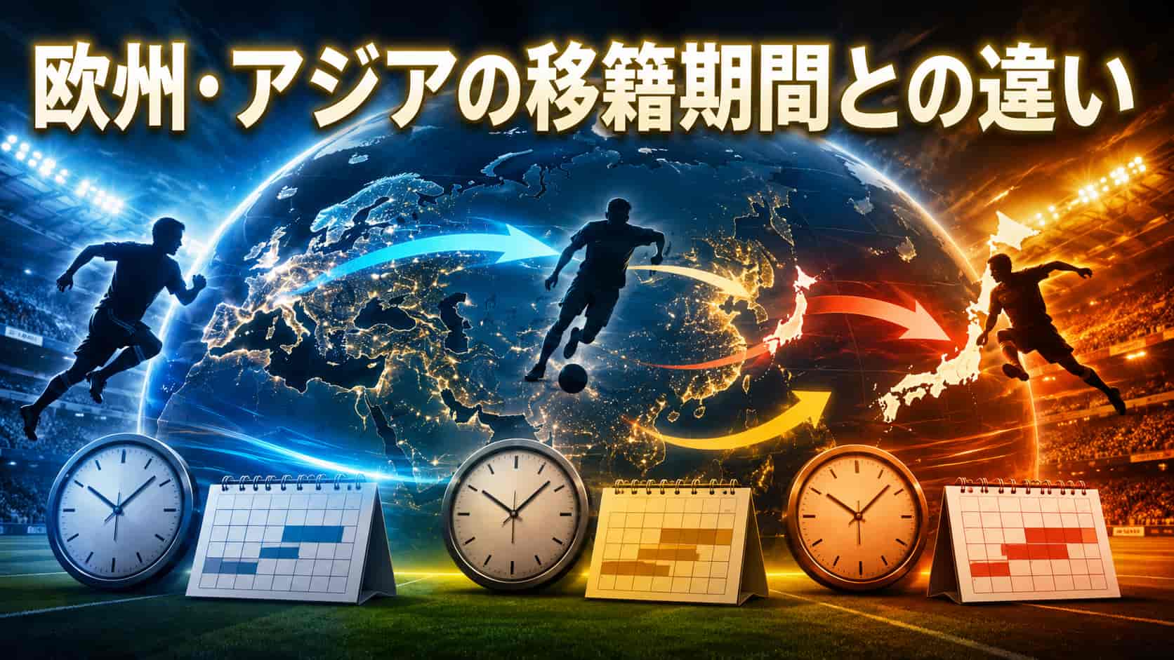 欧州・アジアの移籍期間との違い