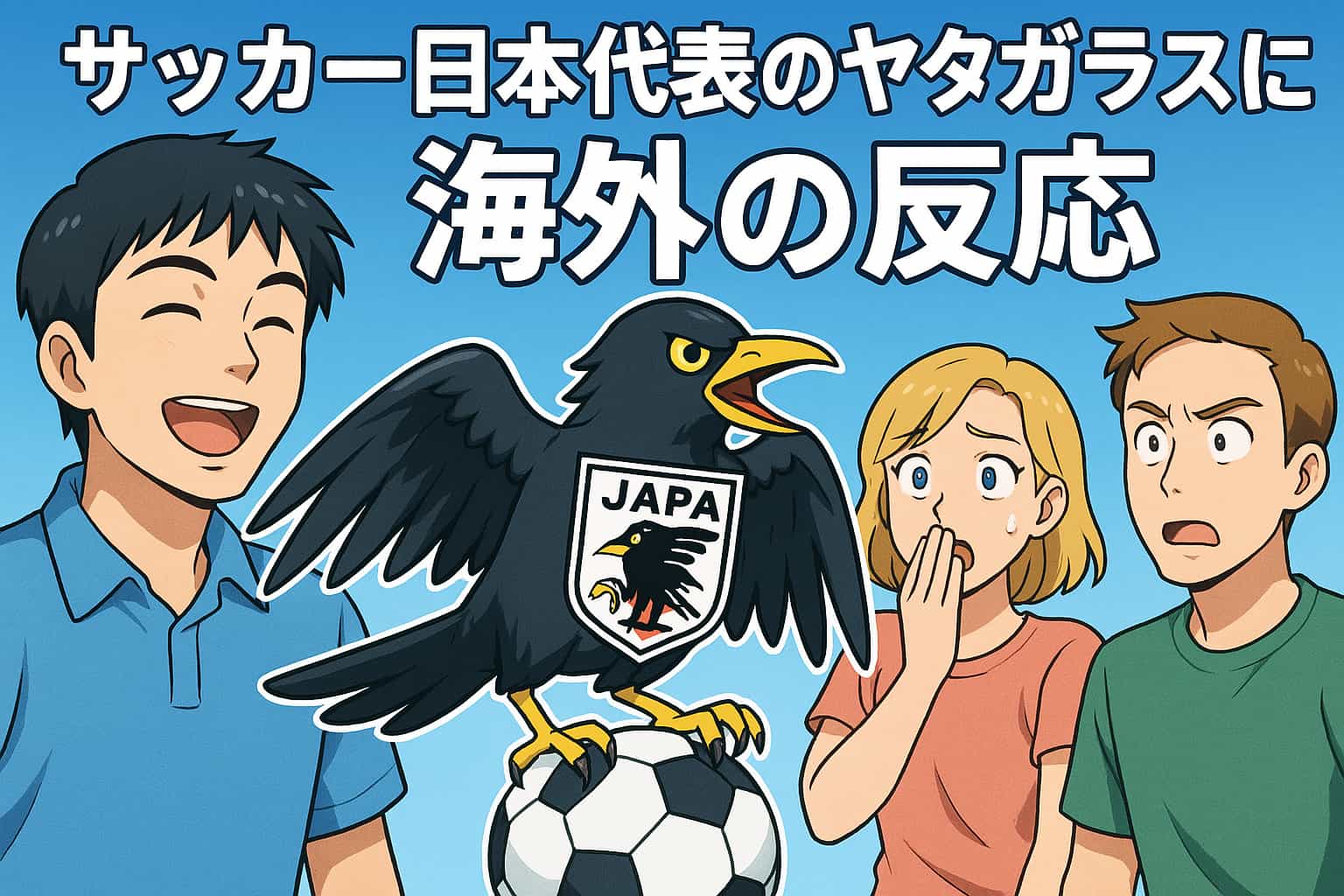 サッカー日本代表の八咫烏（ヤタガラス）に対する海外の反応がこちら | フットボール戦士