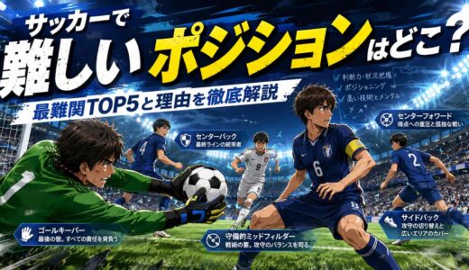 サッカーで難しいポジションはどこ？最難関TOP5と理由を徹底解説