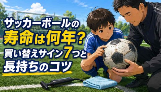 サッカーボールの寿命は何年？買い替えサイン7つと長持ちのコツ