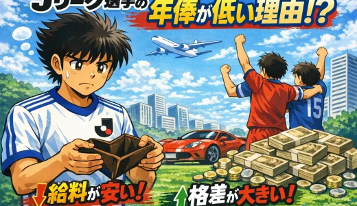 Jリーグ選手の年俸が低い理由を徹底解説