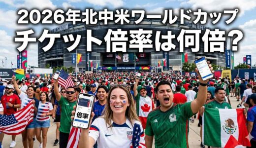 2026北中米ワールドカップのチケット倍率は何倍？徹底解説