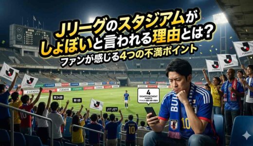 Jリーグのスタジアムがしょぼいと言われる理由とは？ファンが感じる4つの不満ポイント