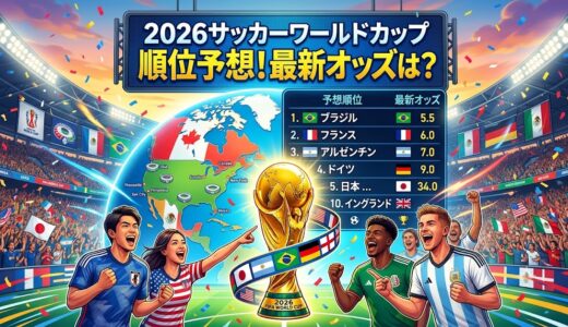 2026ワールドカップ順位予想最新版！オッズ・FIFAランク・スパコンで読む優勝候補と日本の現在地