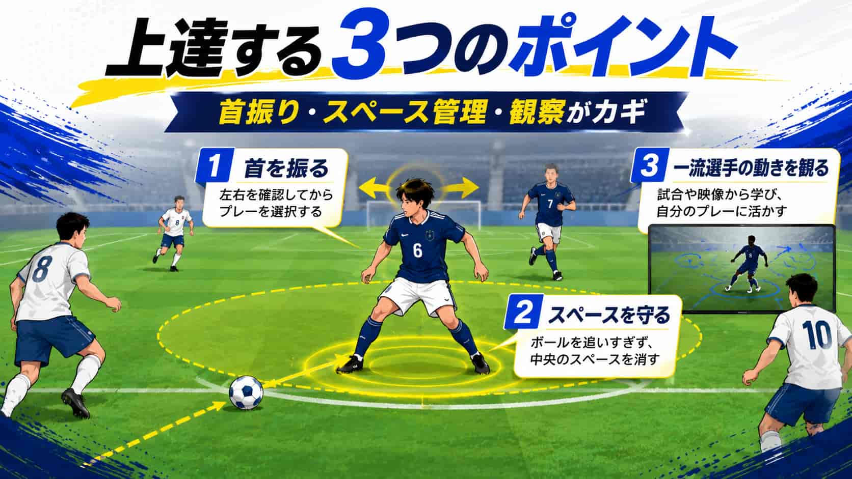 プレーする人向け:アンカー・ボランチが上達する3つのポイント