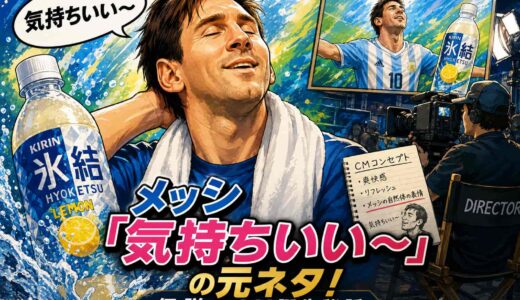 メッシ「気持ちいい〜」の元ネタ！伝説のCM誕生秘話