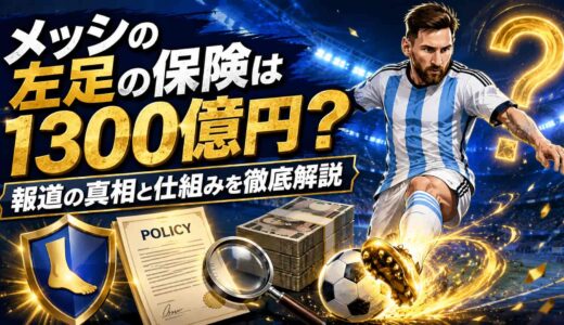メッシの左足の保険は1300億円？報道の真相と仕組みを徹底解説