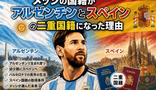 メッシの国籍がアルゼンチンとスペインの二重国籍になった理由