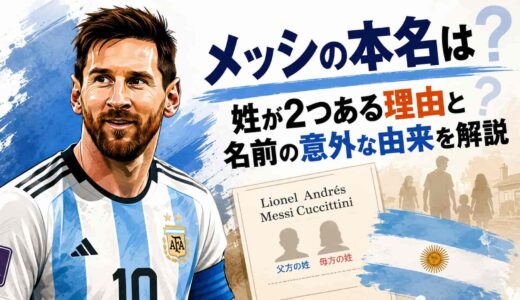 メッシの本名は？姓が2つある理由と名前の意外な由来を解説
