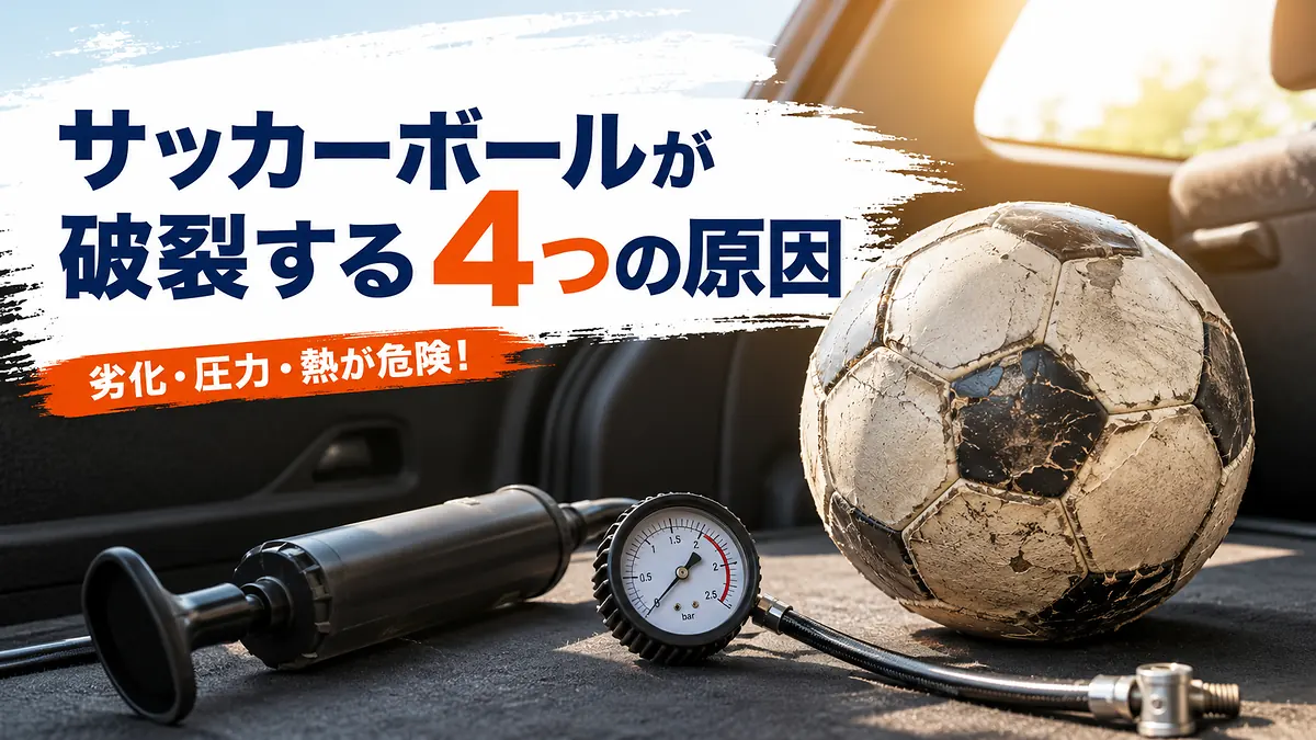 サッカーボールが破裂する4つの原因
