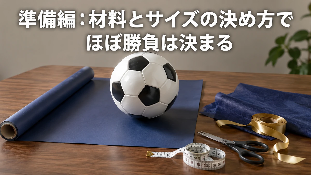 準備編：材料とサイズの決め方でほぼ勝負は決まる