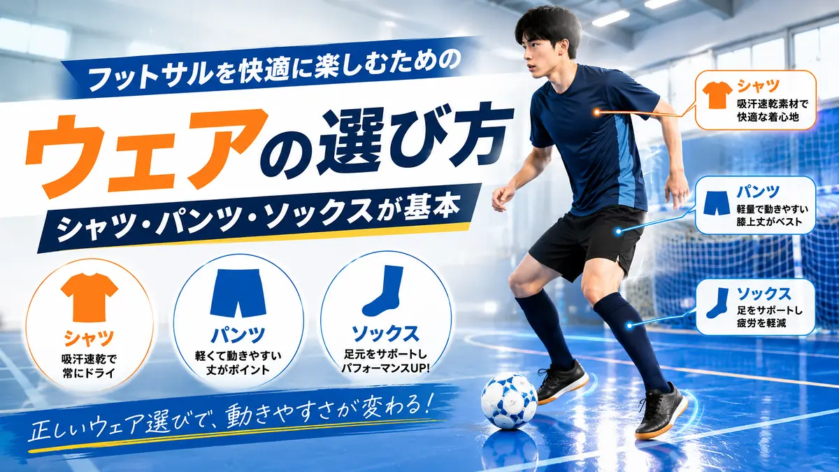 ウェア(シャツ・パンツ・ソックス)の選び方