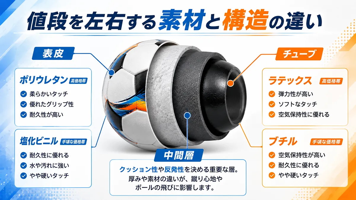 値段を左右する素材と構造の違い