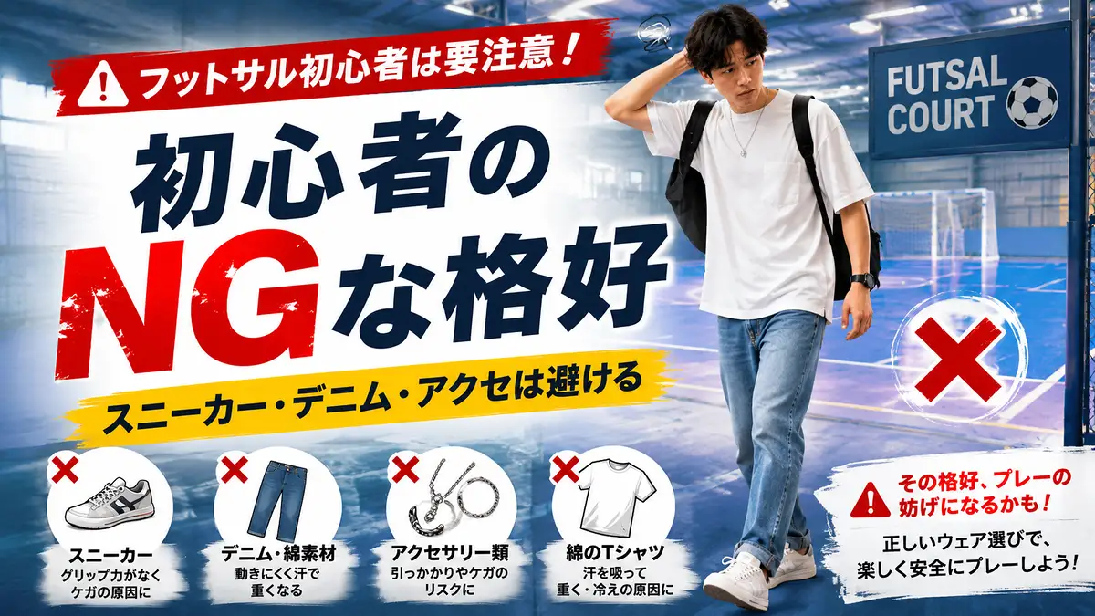 初心者がやりがちなNGな格好