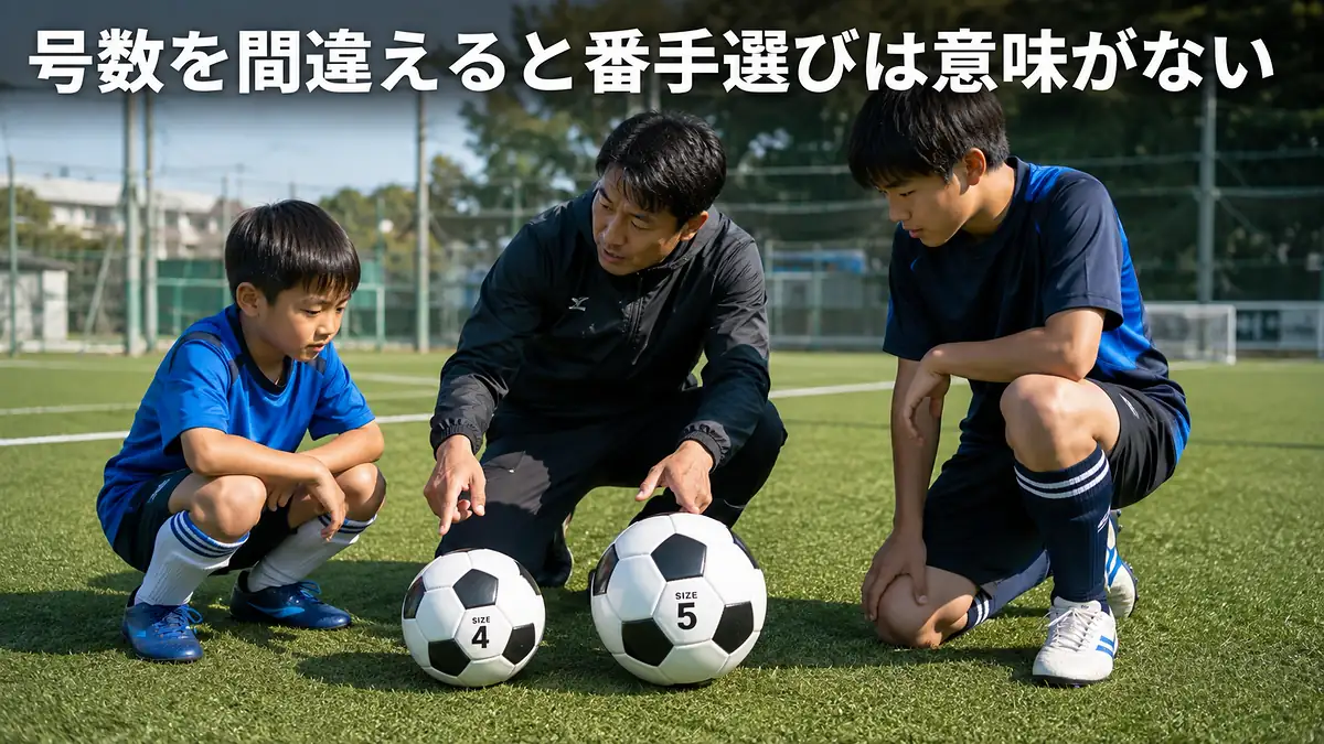 号数を間違えると番手選びは意味がない