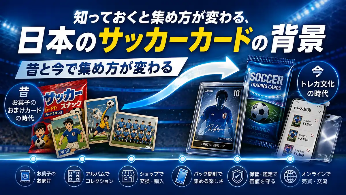 知っておくと集め方が変わる、日本のサッカーカードの背景
