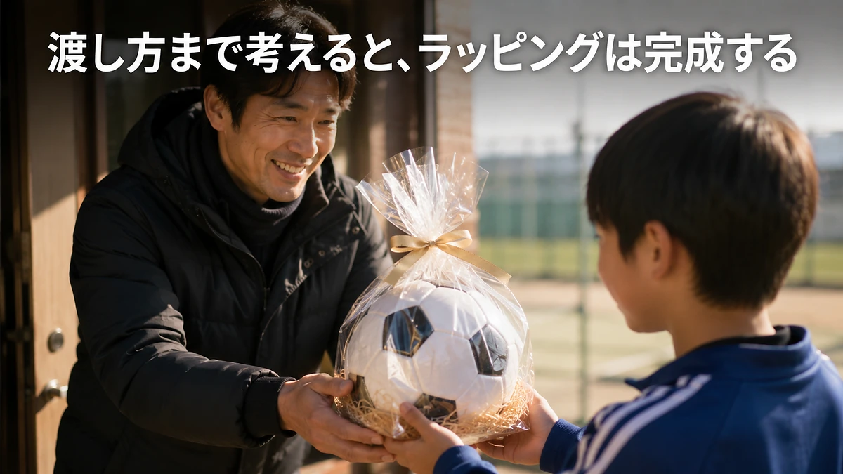 渡し方まで考えると、ラッピングは完成する