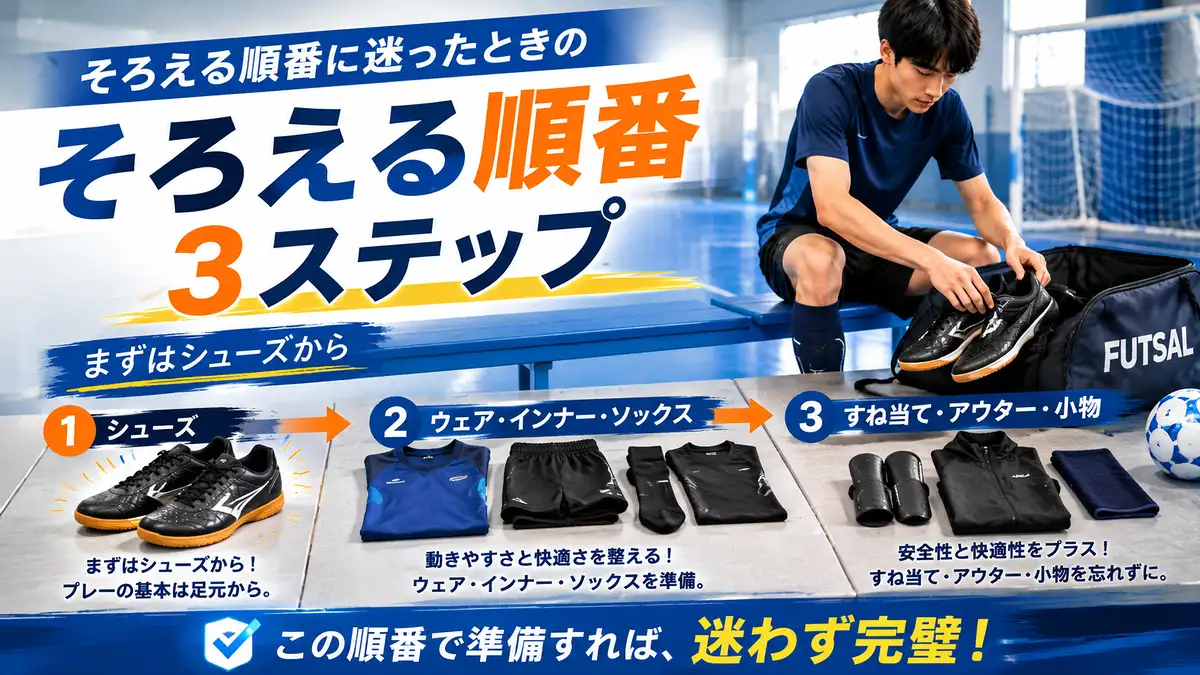そろえる順番に迷ったときの3ステップ