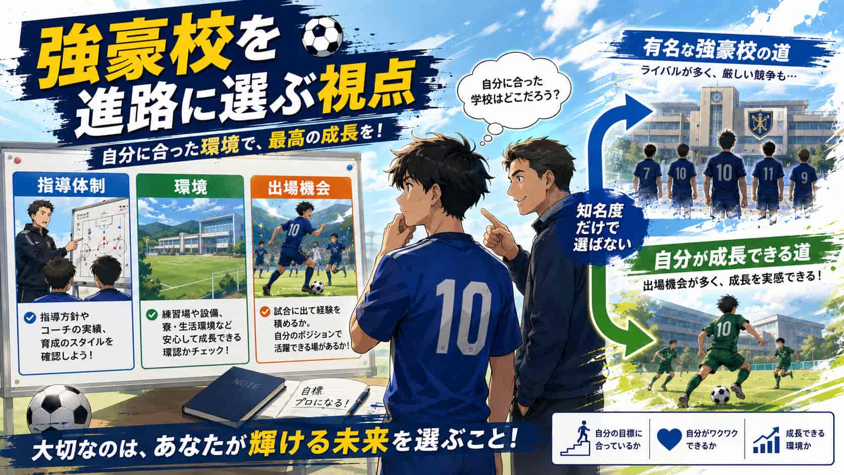 進路として強豪校を考えるときの視点