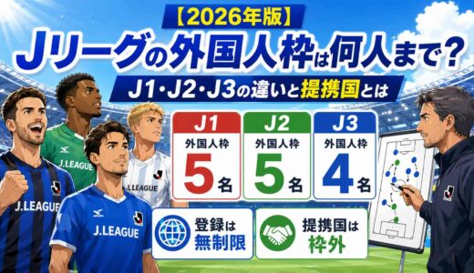 【2026年版】Jリーグの外国人枠は何人まで？J1・J2・J3の違いと提携国とは