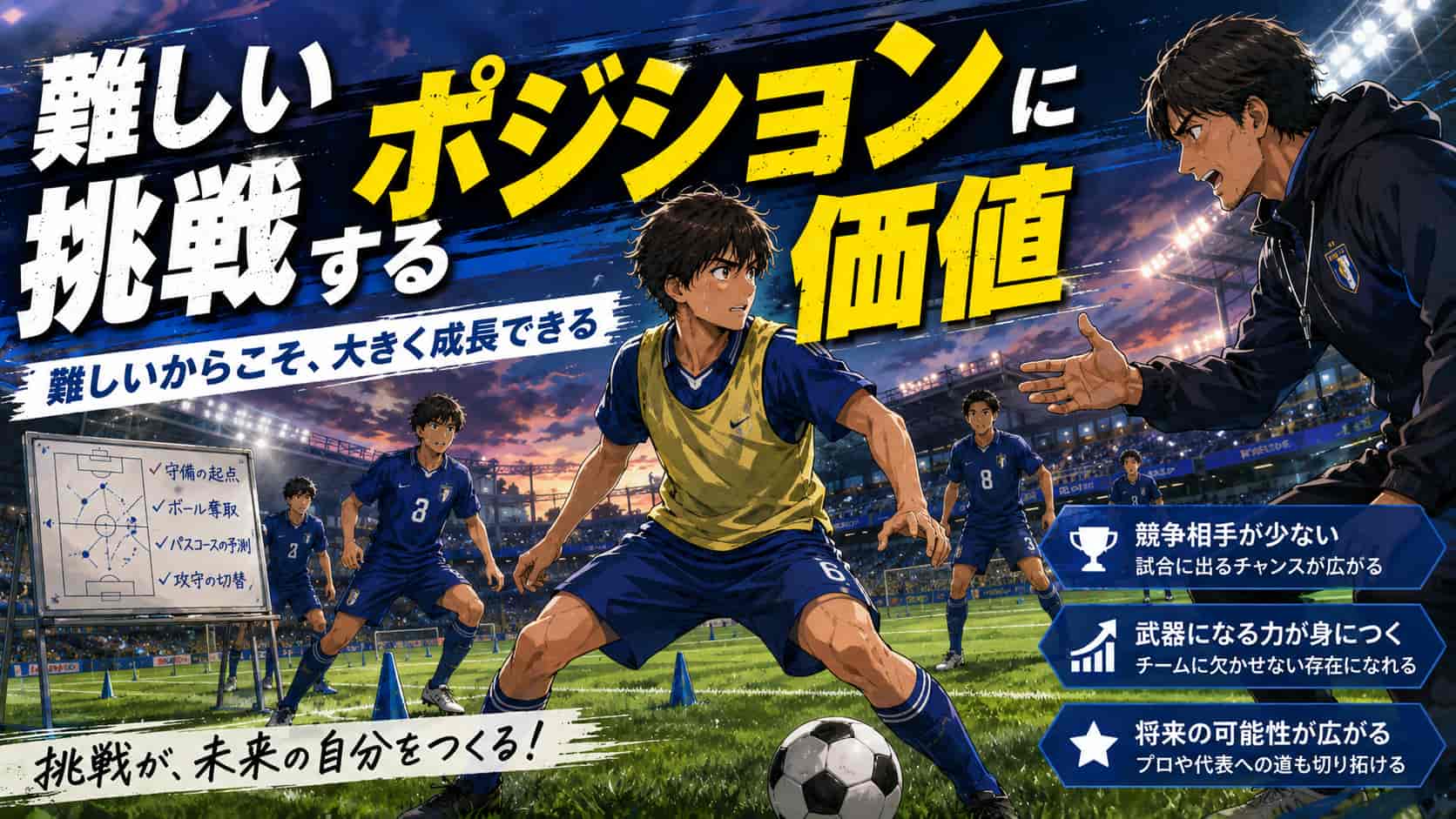 難しいポジションに挑戦する価値
