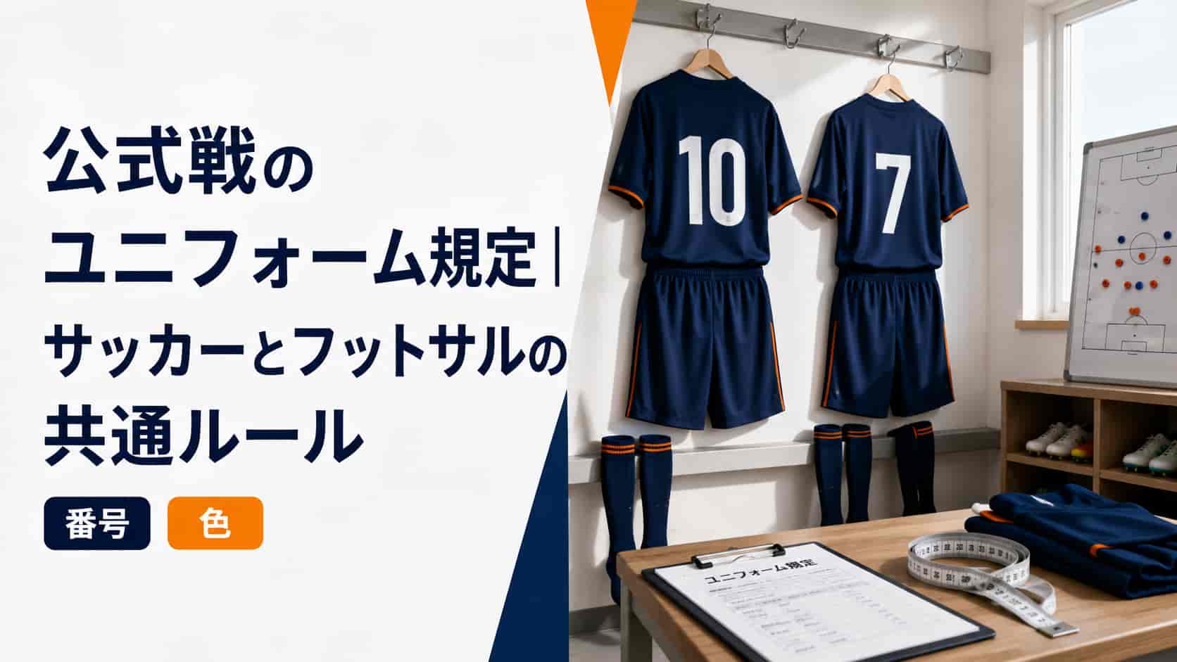 公式戦のユニフォーム規定｜サッカーとフットサルの共通ルール