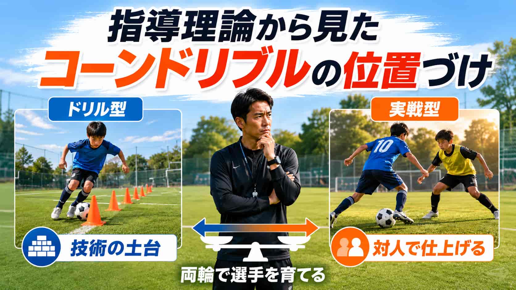 指導理論から見たコーンドリブルの位置づけ