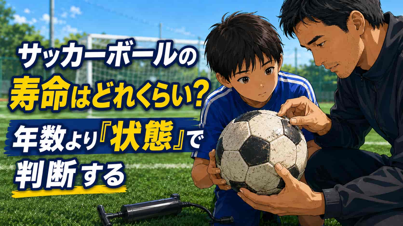 サッカーボールの寿命はどれくらい？年数より「状態」で判断する