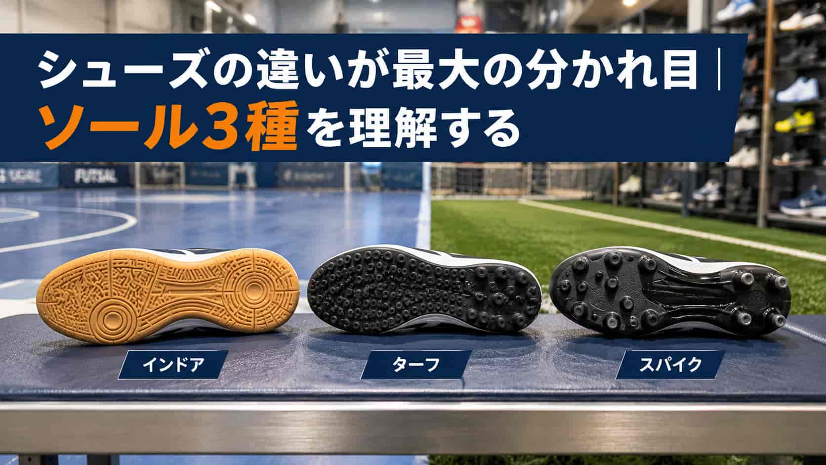 シューズの違いが最大の分かれ目｜ソール3種を理解する
