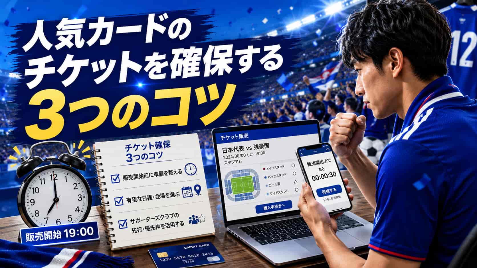 人気カードのチケットを確保する3つのコツ