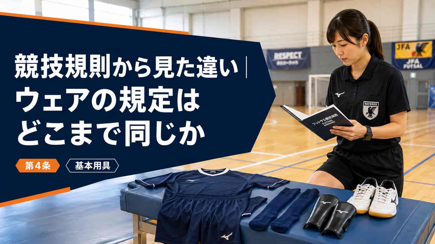 競技規則から見た違い｜ウェアの規定はどこまで同じか