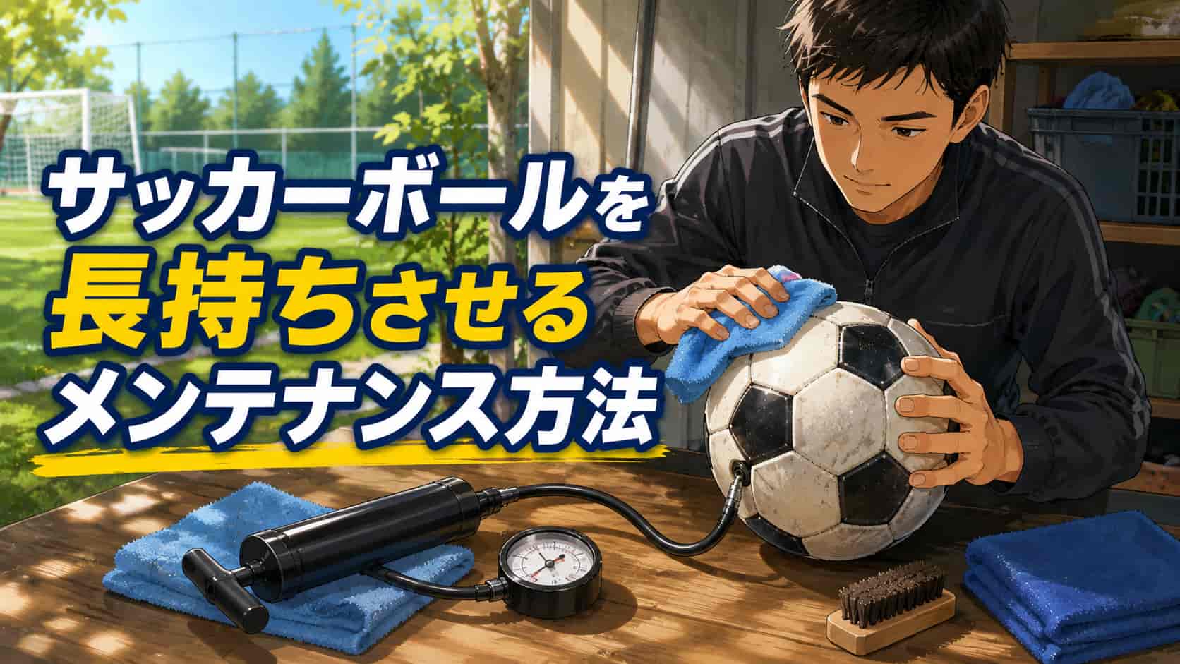 サッカーボールを長持ちさせるメンテナンス方法