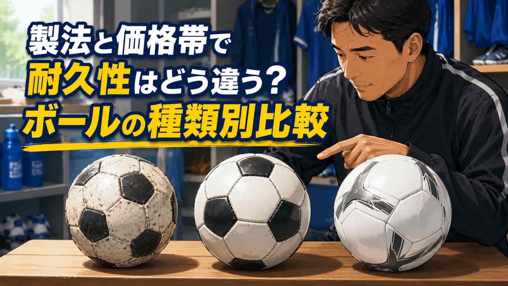 製法と価格帯で耐久性はどう違う？ボールの種類別比較