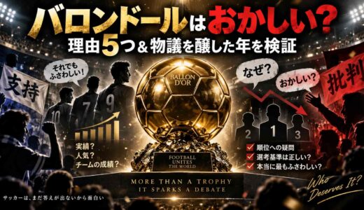 バロンドールがおかしいと言われる理由5つ！物議を醸した年を検証