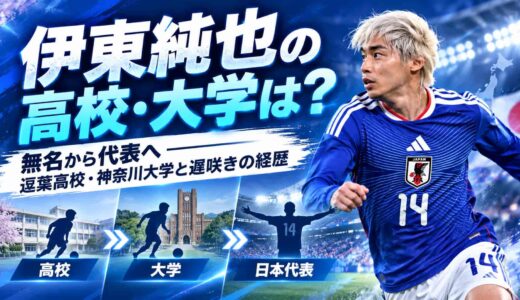 伊東純也の高校・大学は？無名から代表へ、逗葉高校・神奈川大学と遅咲きの経歴