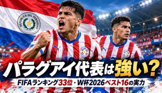 パラグアイ代表は強い？FIFAランキング33位・W杯2026ベスト16の実力