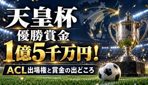 天皇杯の賞金は優勝1億5千万円！優勝で得るACL出場権と賞金の出どころ